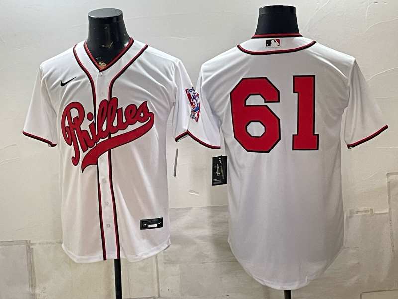 Men 2026 Philadelphia Phillies #61 white Game Nike MLB Jersey 082300->philadelphia phillies->MLB Jersey